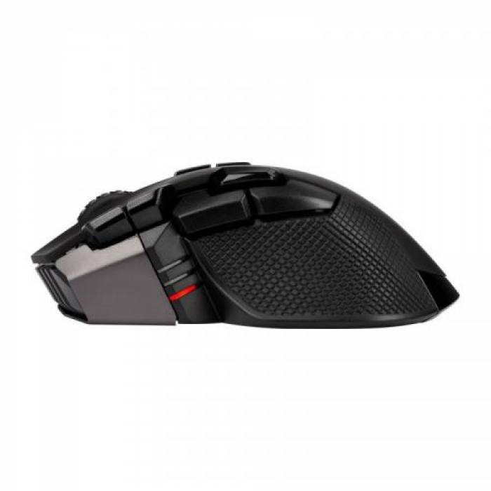 Mouse Optic Corsair Ironclaw, RGB LED, USB Wireless, Black