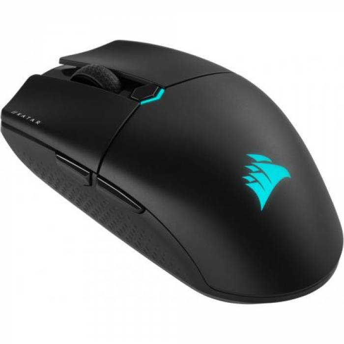 Mouse Optic Corsair Katar Elite, USB Wireless/Bluetooth, Black