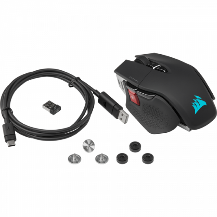 Mouse Optic Corsair M65 RGB Ultra Wireless, USB, Black