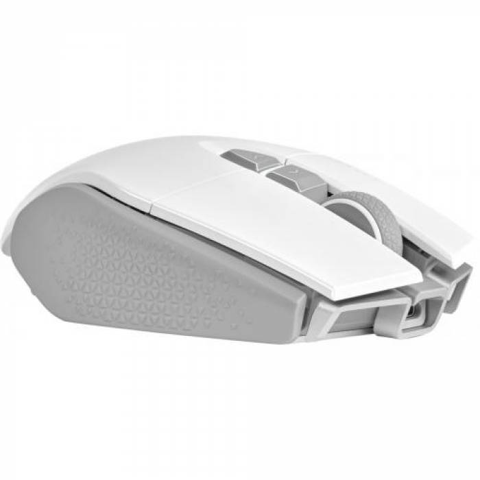 Mouse Optic Corsair M65 RGB Ultra Wireless, USB Wireless/Bluetooth , White-Grey