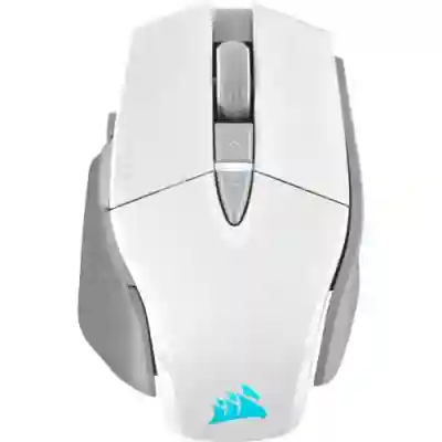 Mouse Optic Corsair M65 RGB Ultra Wireless, USB Wireless/Bluetooth , White-Grey