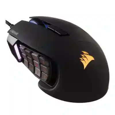 Mouse Optic Corsair SCIMITAR ELITE, RGB LED, USB, Black