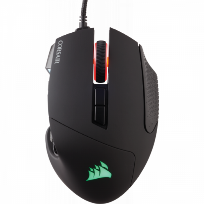 Mouse Optic Corsair SCIMITAR ELITE, RGB LED, USB, Black