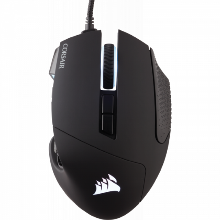 Mouse Optic Corsair SCIMITAR ELITE, RGB LED, USB, Black