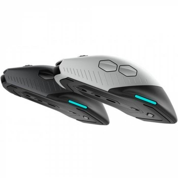 Mouse Optic Dell Alienware AW610M, RGB LED, USB/USB Wireless, Dark Side of the Moon