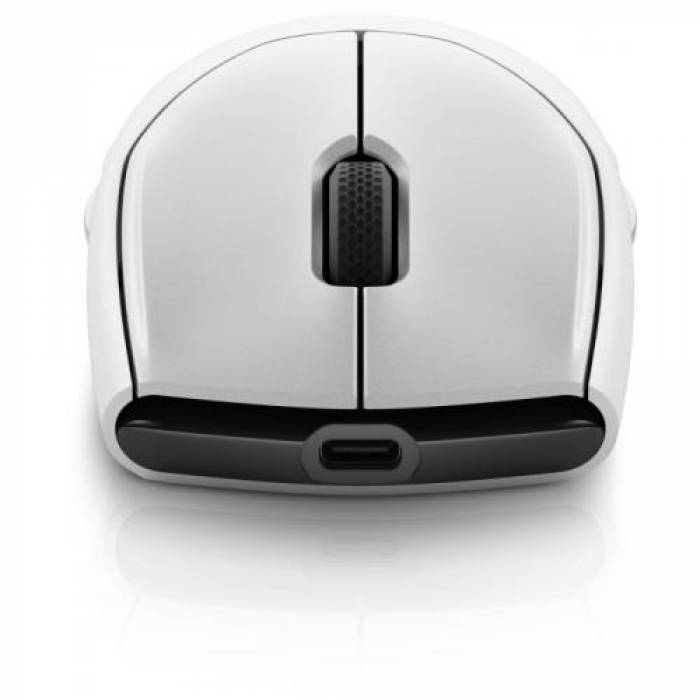 Mouse Optic Dell Alienware AW720M Tri-Mode, USB Wireless, Lunar Light