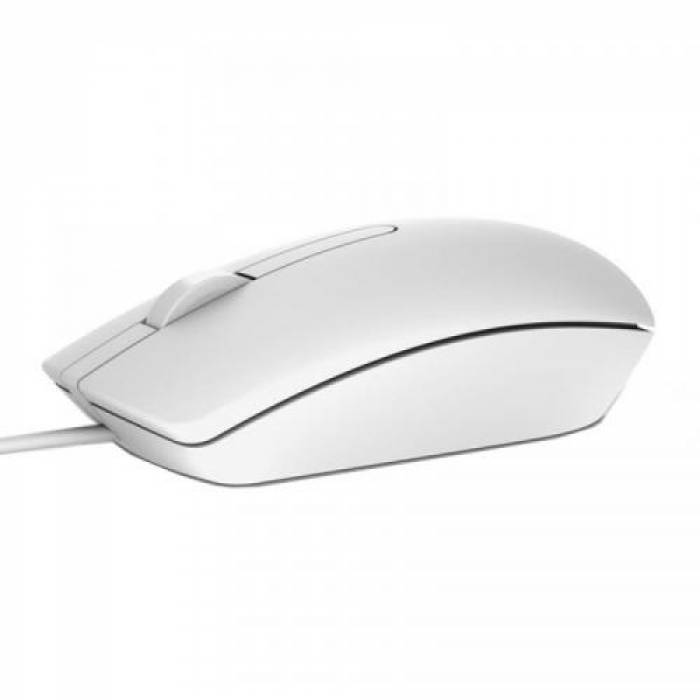 Mouse Optic Dell MS116, USB, White