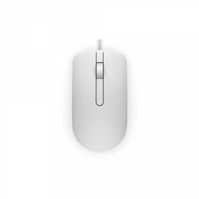 Mouse Optic Dell MS116, USB, White