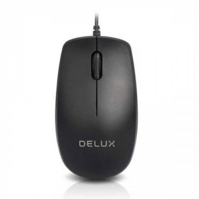 Mouse Optic Delux M138, USB, Black