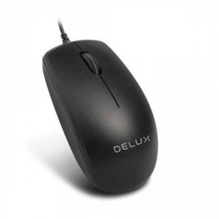 Mouse Optic Delux M138, USB, Black