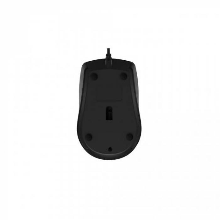 Mouse Optic Delux M321, USB, Black-Green