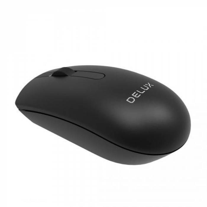 Mouse Optic Delux M322, USB Wireless, Black