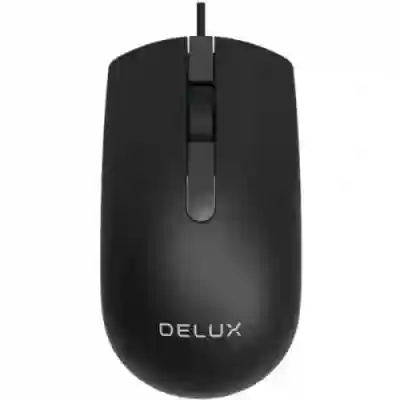 Mouse Optic Delux M322BU-BK, USB, Black