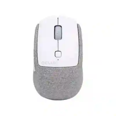 Mouse Optic Delux M520DB, USB Wireless/Bluetooth, Grey-White