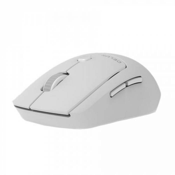 Mouse Optic Delux M520DB, USB Wireless/Bluetooth, Grey-White