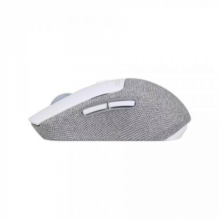 Mouse Optic Delux M520DB, USB Wireless/Bluetooth, Grey-White