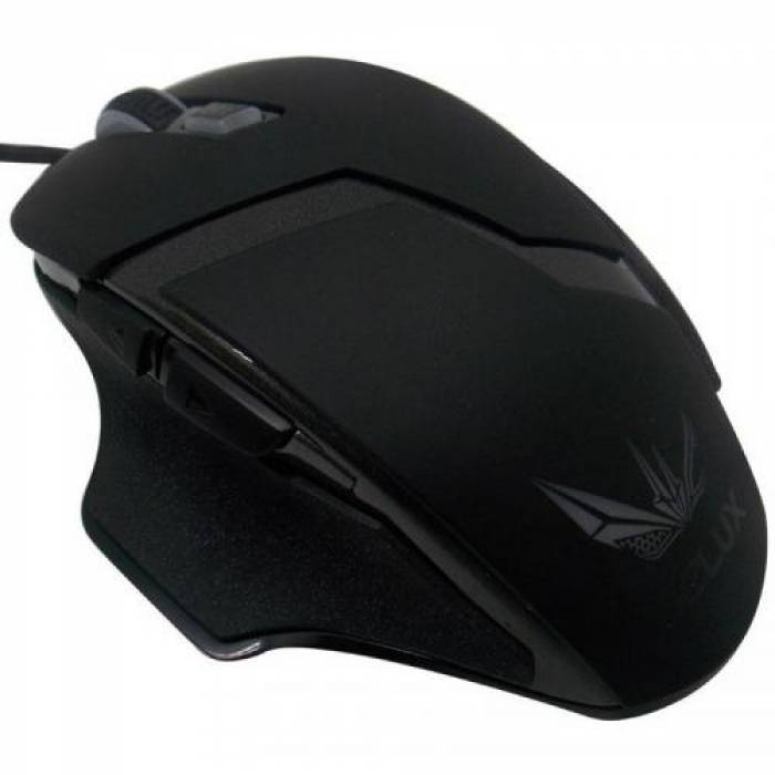 Mouse optic Delux M612, RGB LED, USB, Black