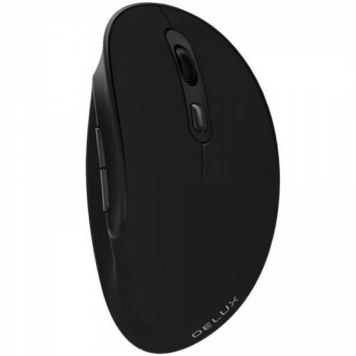 Mouse Optic Delux M618SE, USB Wireless, Black