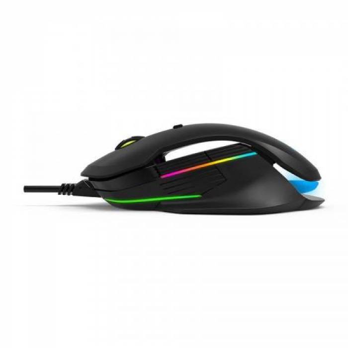 Mouse Optic Delux M627, USB Wireless, Black