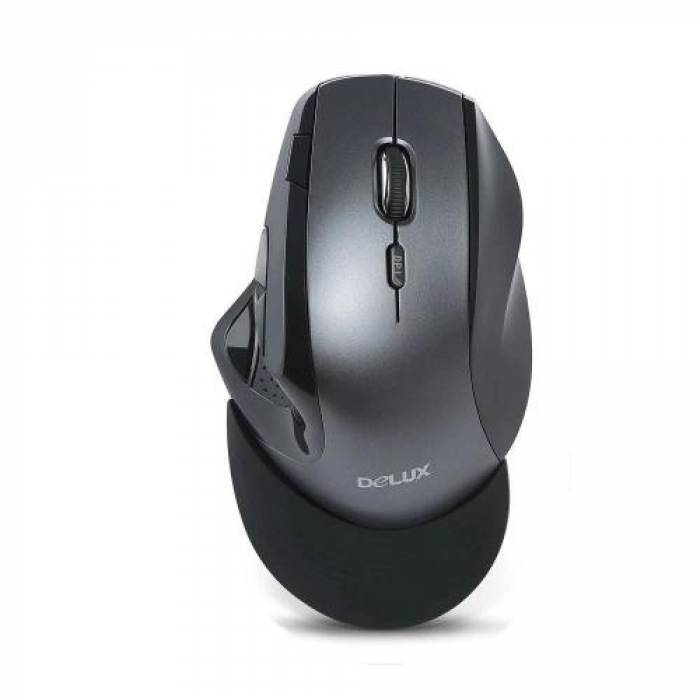 Mouse Optic Delux M910, Wireless, Black