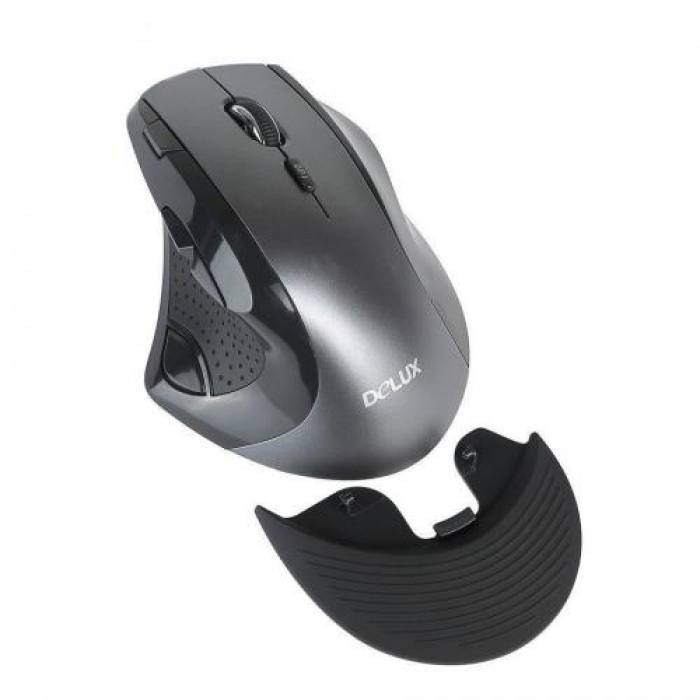 Mouse Optic Delux M910, Wireless, Black