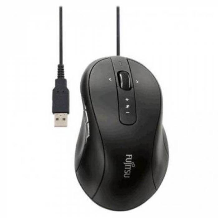 Mouse Optic Fujitsu M960, USB, Black