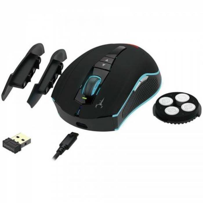 Mouse optic Gamdias Hades M1 RGB LED, USB/Bluetooth, Black