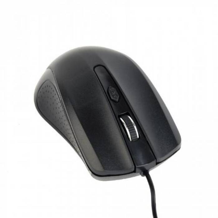 Mouse Optic Gembird MUS-4B-01, USB, Black