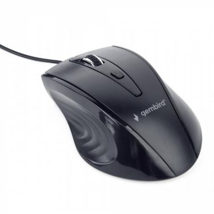 Mouse Optic Gembird MUS-4B-02, USB, Black