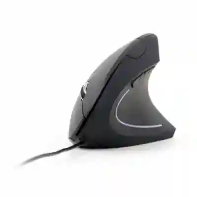 Mouse Optic Gembird MUS-ERGO-01, USB, Black
