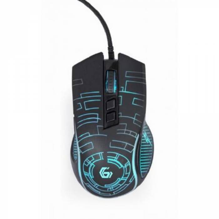 Mouse Optic Gembird MUSG-RGB-01, USB, Black