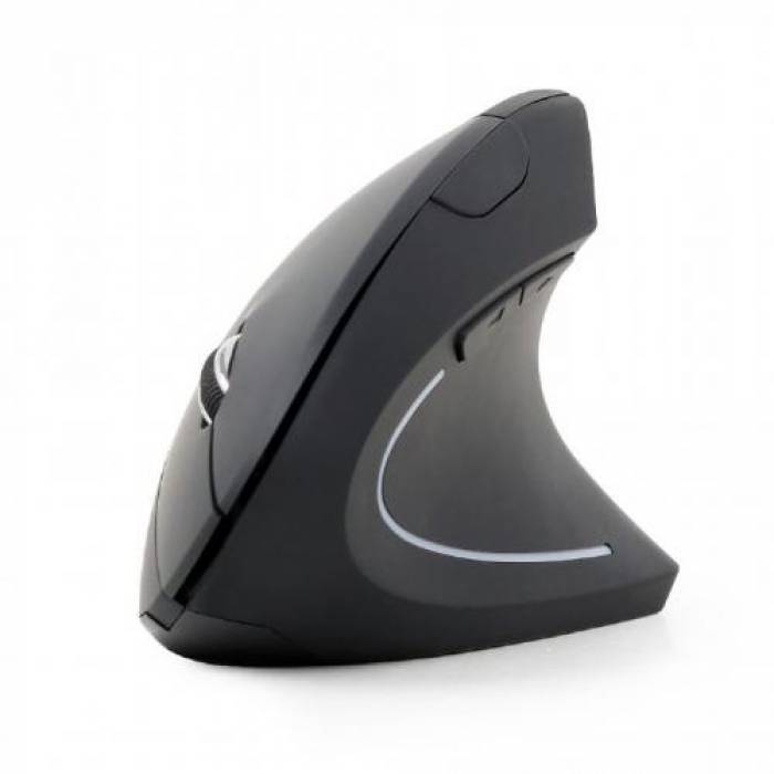 Mouse Optic Gembird MUSW-ERGO-01, USB Wireless, Black