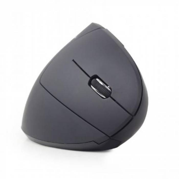 Mouse Optic Gembird MUSW-ERGO-01, USB Wireless, Black
