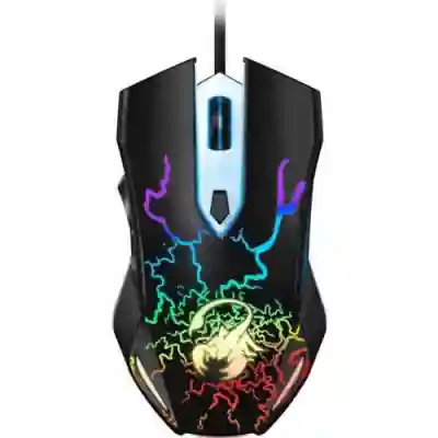 Mouse Optic Genius Scorpion Spear, RGB LED, USB, Black