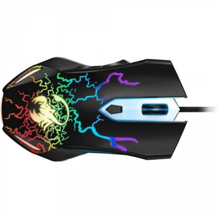 Mouse Optic Genius Scorpion Spear, RGB LED, USB, Black