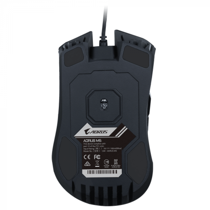 Mouse Optic Gigabyte AORUS M5, RGB LED, USB, Black