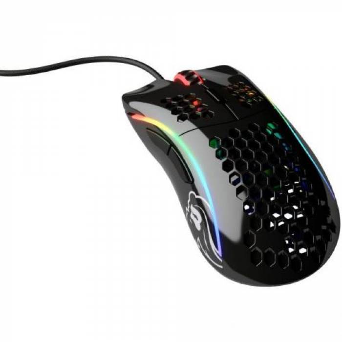 Mouse Optic Glorious PC Gaming Race Glorious Model D Minus, USB, Glossy Black