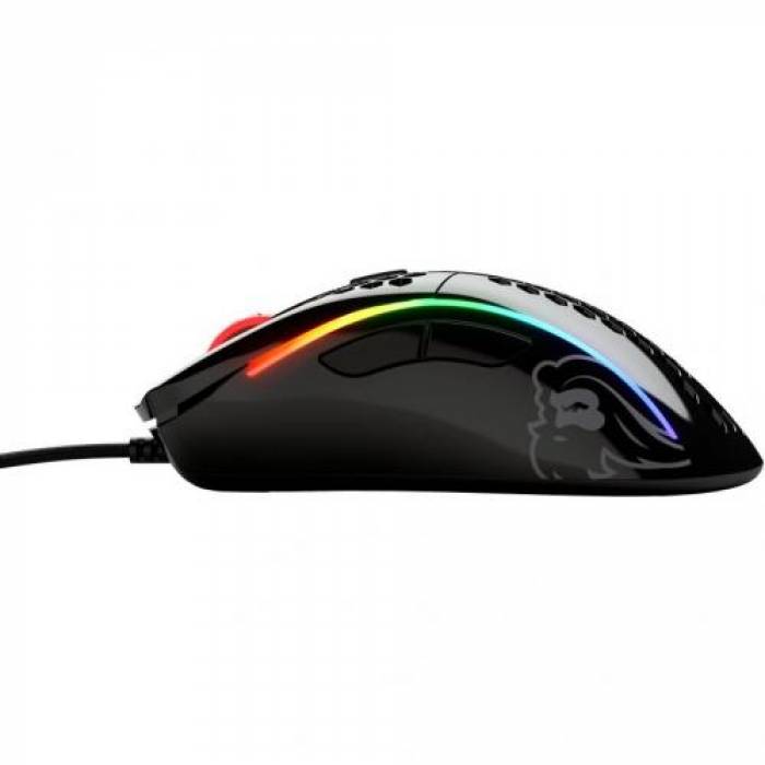 Mouse Optic Glorious PC Gaming Race Glorious Model D Minus, USB, Glossy Black