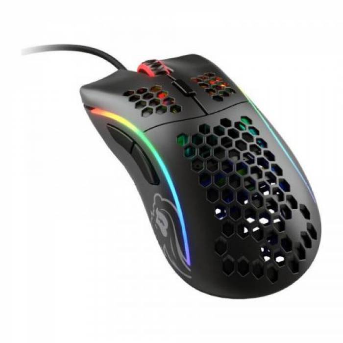 Mouse Optic Glorious PC Gaming Race Glorious Model D Minus, USB, Matte Black