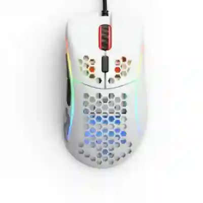 Mouse Optic Glorious PC Gaming Race Glorious Model D Minus, USB, Matte White
