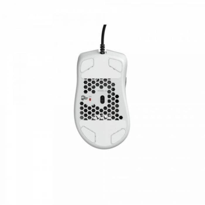 Mouse Optic Glorious PC Gaming Race Glorious Model D Minus, USB, Matte White