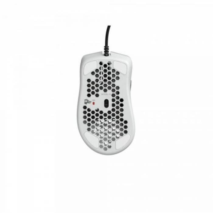 Mouse Optic Glorious PC Gaming Race Glorious Model D Minus, USB, Matte White