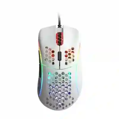 Mouse Optic Glorious PC Gaming Race Glorious Model D, USB, Glossy White