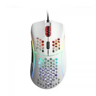 Mouse Optic Glorious PC Gaming Race Glorious Model D, USB, Glossy White