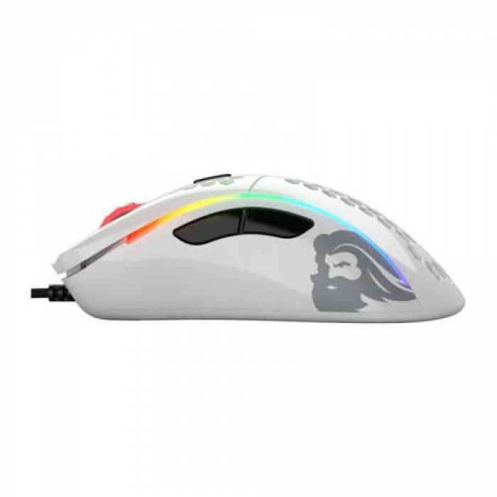 Mouse Optic Glorious PC Gaming Race Glorious Model D, USB, Glossy White