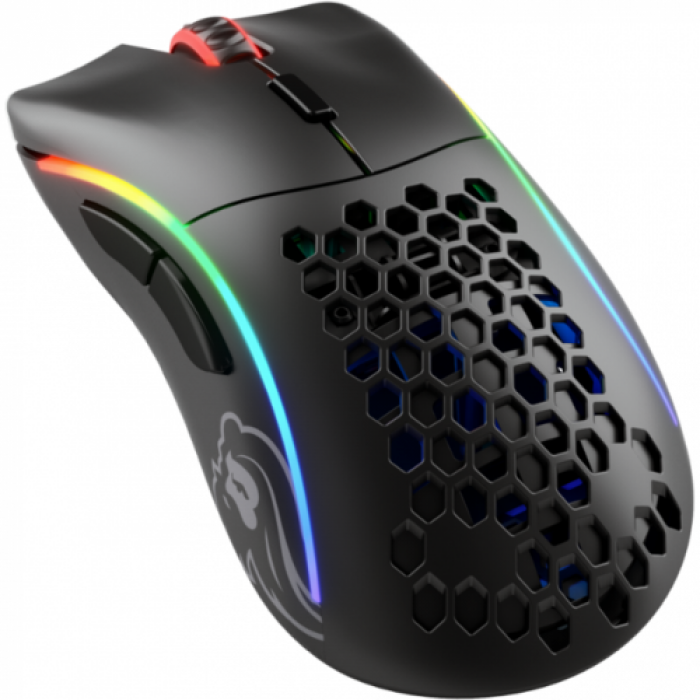 Mouse Optic Glorious PC Gaming Race Glorious Model D Wireless, USB, Matte Black