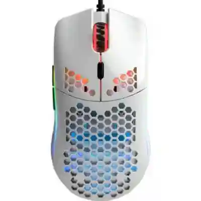 Mouse Optic Glorious PC Gaming Race Glorious Model O, USB, Glossy White