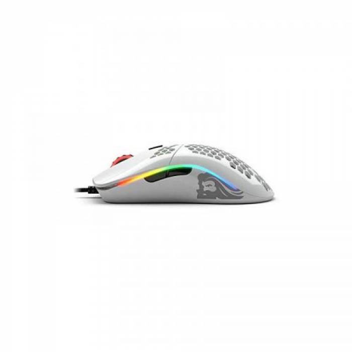 Mouse Optic Glorious PC Gaming Race Glorious Model O, USB, Glossy White