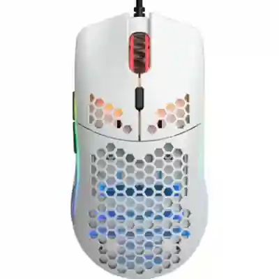 Mouse Optic Glorious PC Gaming Race Glorious Model O, USB, Matte White