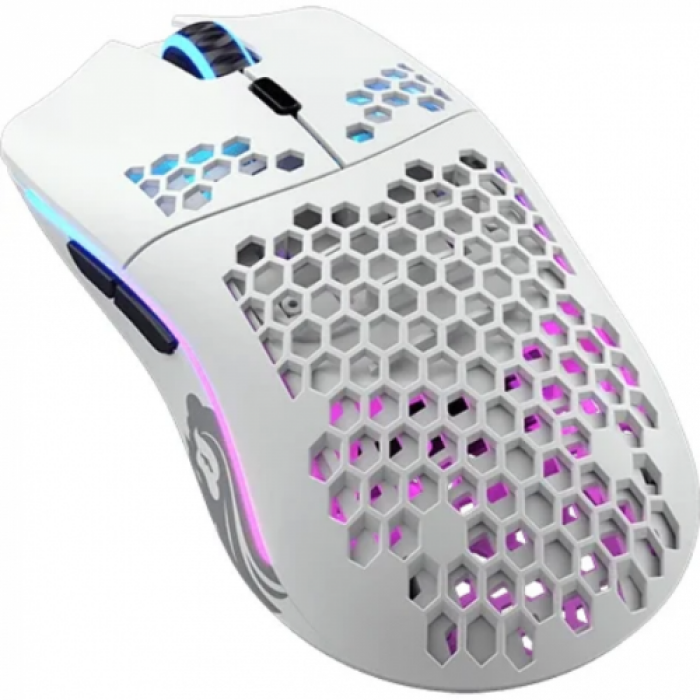 Mouse Optic Glorious PC Gaming Race Glorious Model O Wireless, White Black